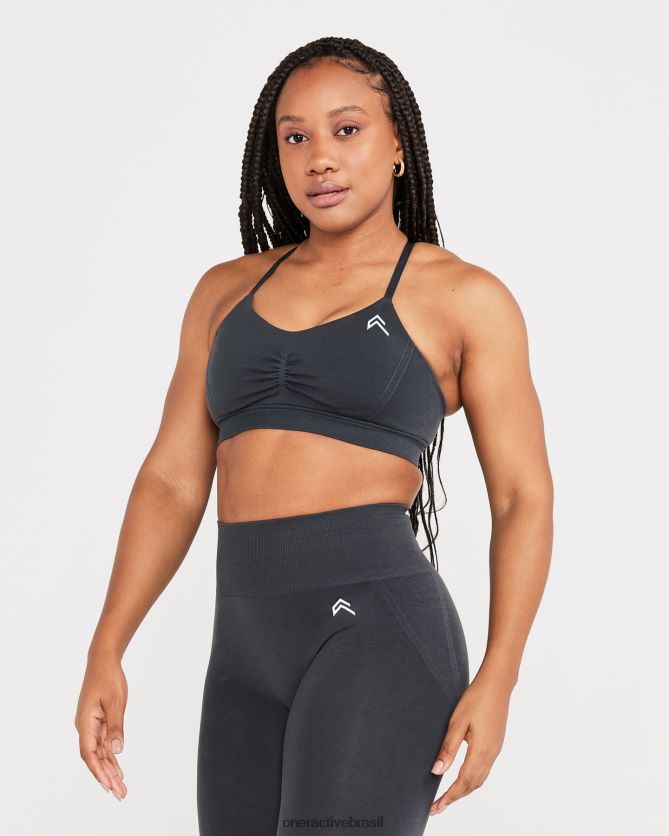 roupas br Oner Active micro bralette sem esforço 1 carvão 8488X2109