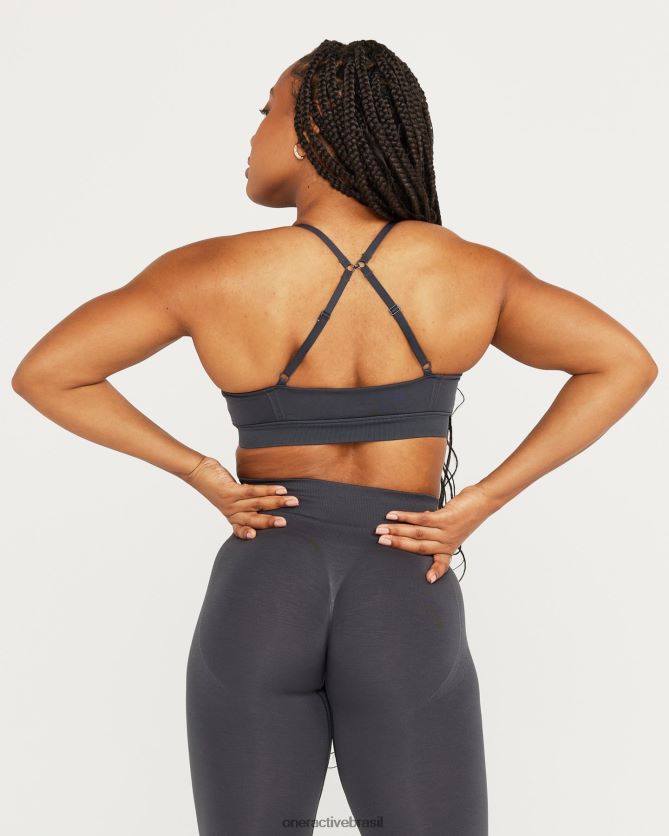 roupas br Oner Active micro bralette sem esforço 1 carvão 8488X2158
