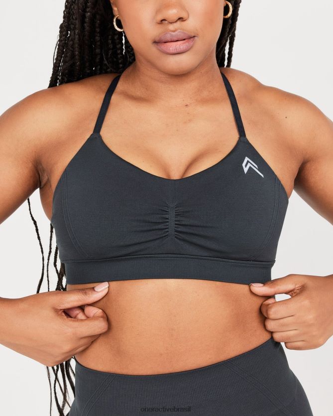 roupas br Oner Active micro bralette sem esforço 1 carvão 8488X2158