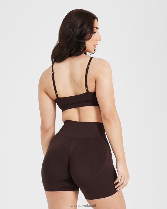 roupas br Oner Active micro bralette sem esforço 2 70% cacau 8488X2216