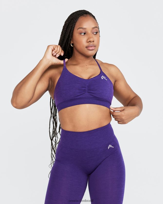 roupas br Oner Active micro bralette sem esforço 2 ametista 8488X2205