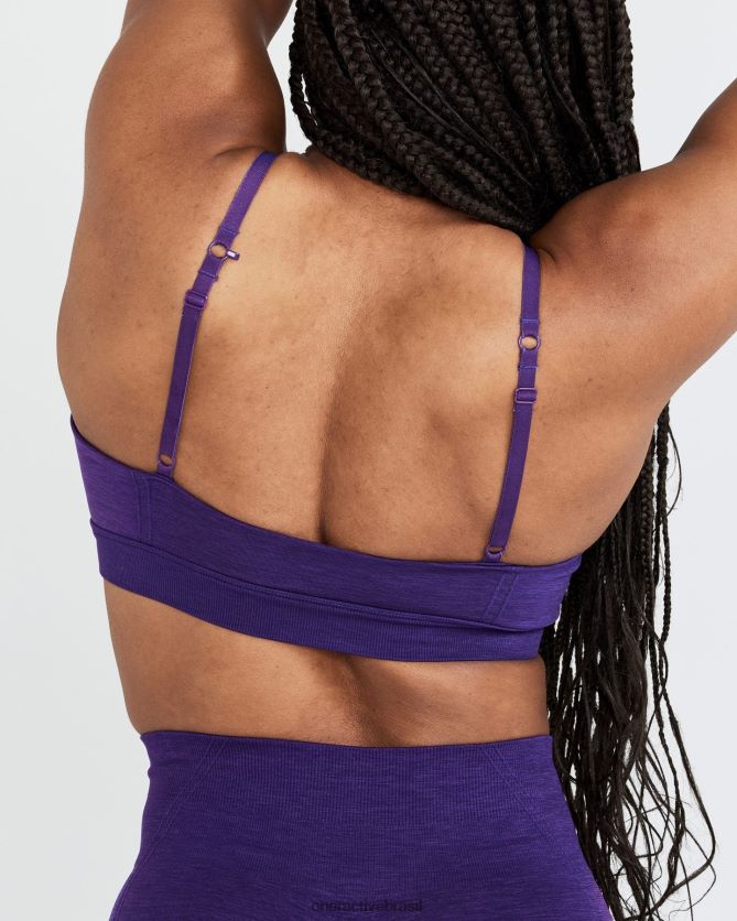 roupas br Oner Active micro bralette sem esforço 2 ametista 8488X2205