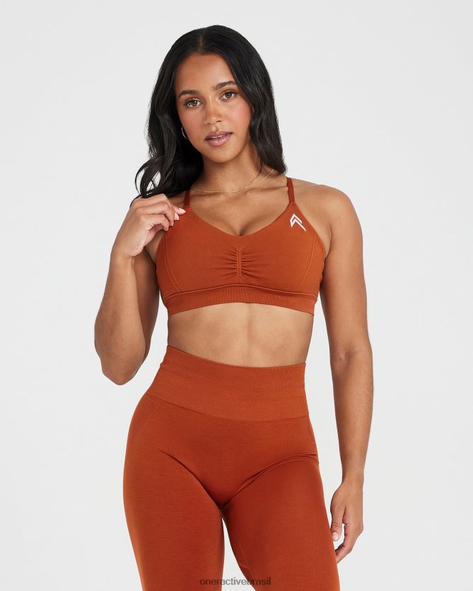 roupas br Oner Active micro bralette sem esforço 2 cobre quente 8488X2224