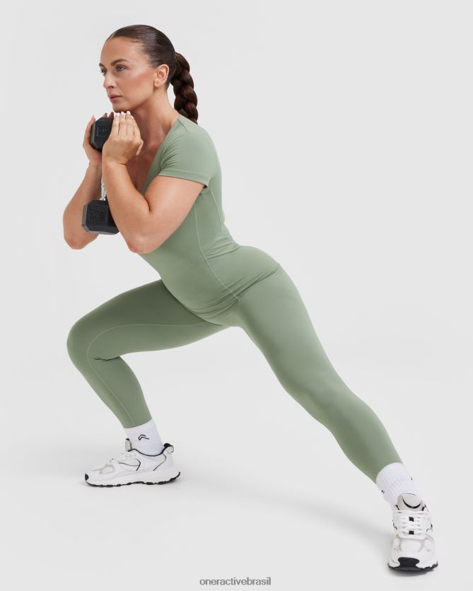 roupas br Oner Active camiseta atemporal de manga curta sábio 8488X2414