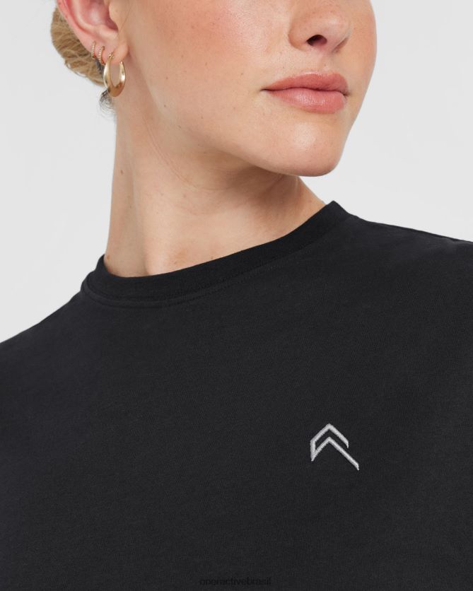 roupas br Oner Active camiseta clássica superdimensionada e leve preto 8488X2495