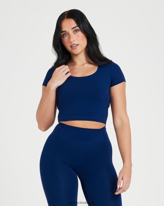 roupas br Oner Active camiseta de manga curta com corte atemporal meia-noite 8488X2467