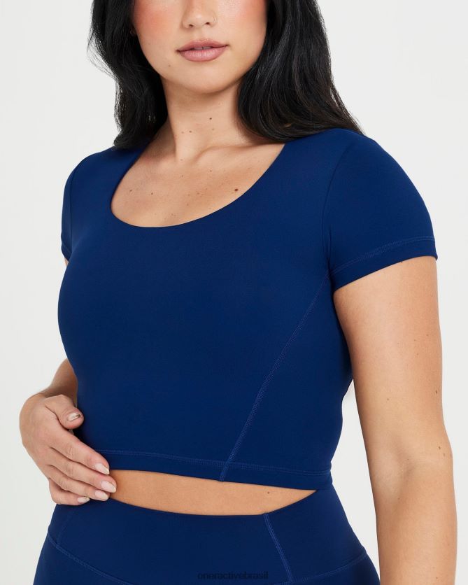 roupas br Oner Active camiseta de manga curta com corte atemporal meia-noite 8488X2467