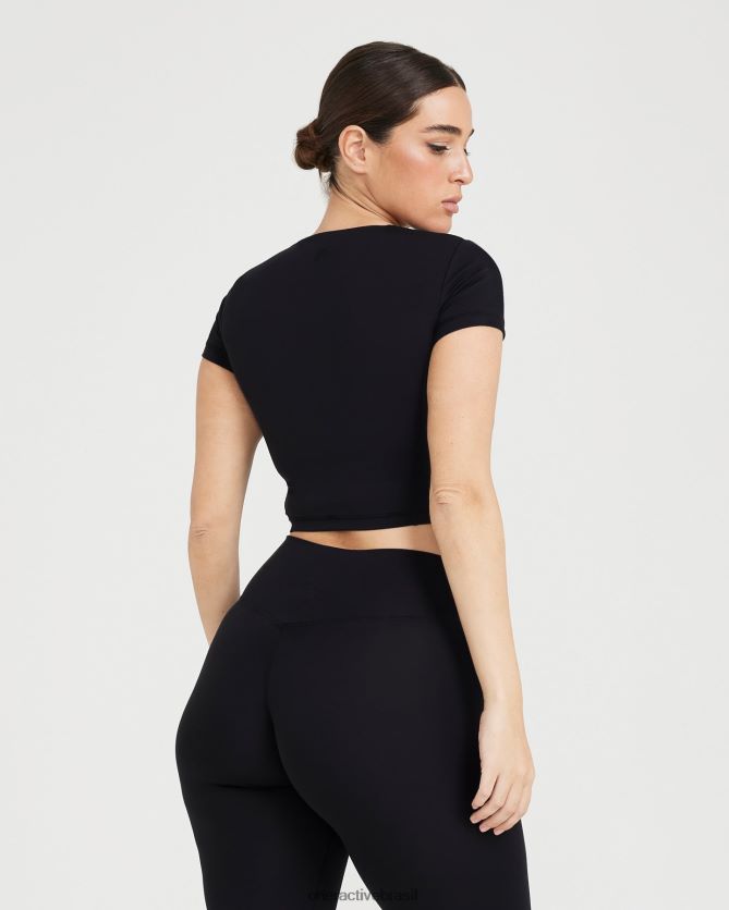 roupas br Oner Active camiseta de manga curta com corte atemporal preto 8488X2526
