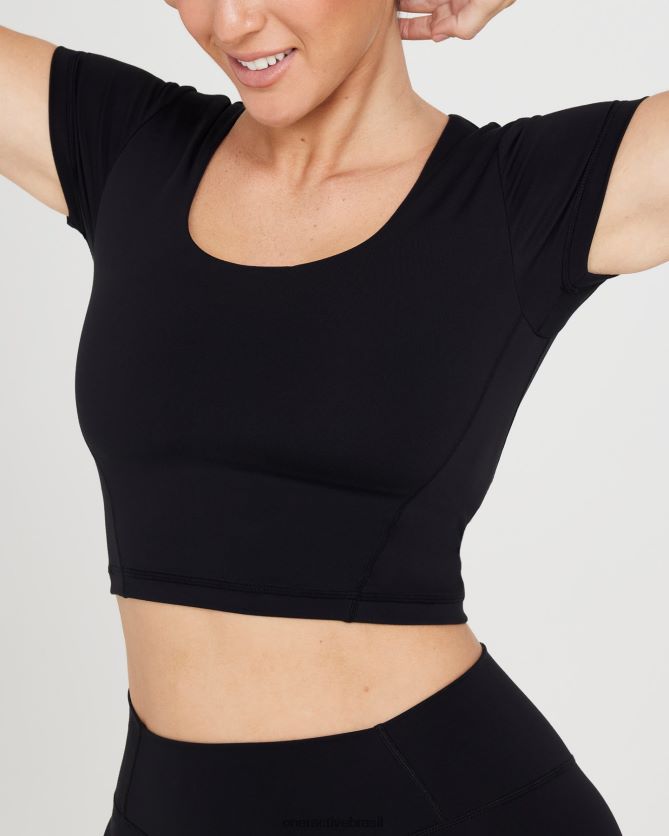 roupas br Oner Active camiseta de manga curta com corte atemporal preto 8488X2526