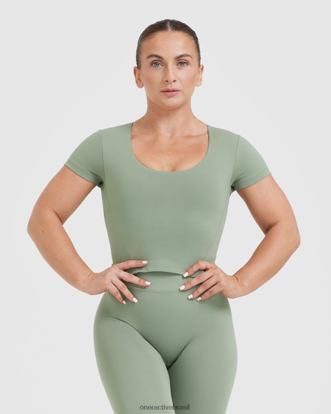 roupas br Oner Active camiseta de manga curta com corte atemporal sábio 8488X2420