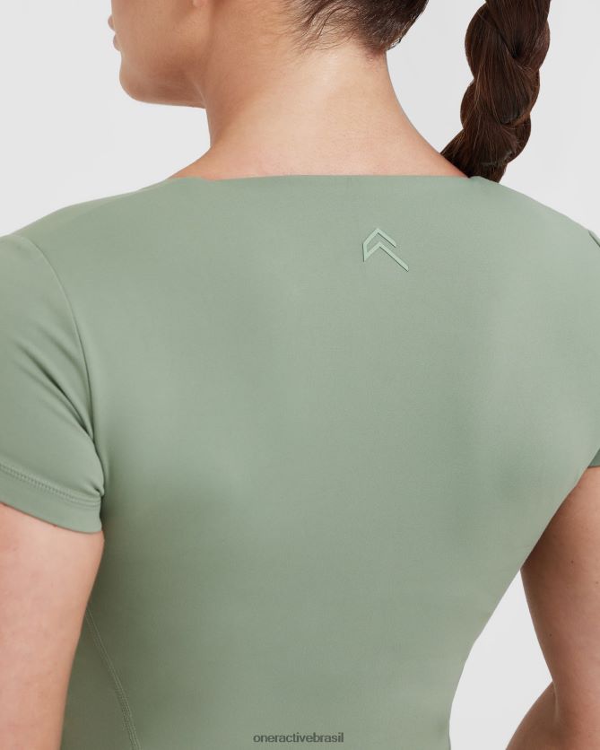 roupas br Oner Active camiseta de manga curta com corte atemporal sábio 8488X2420