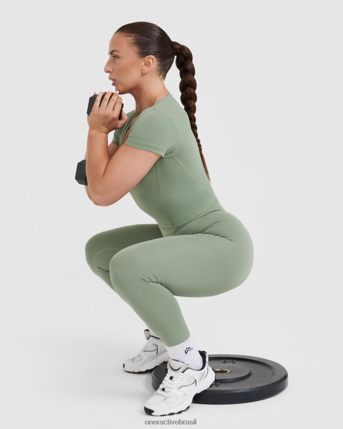 roupas br Oner Active camiseta de manga curta com corte atemporal sábio 8488X2420