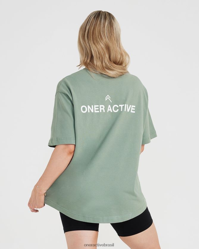 roupas br Oner Active camiseta gráfica oversized de manga curta salva lavada 8488X2561