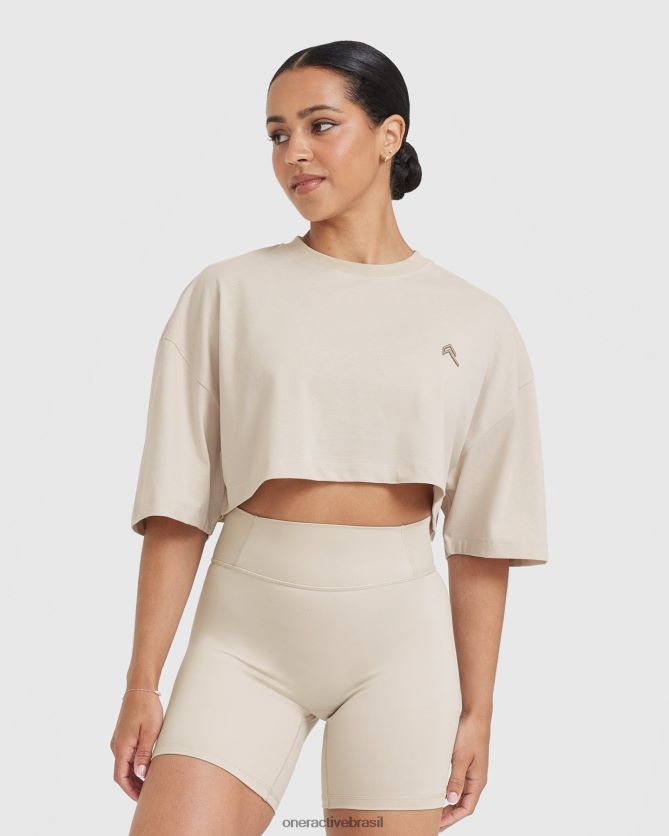 roupas br Oner Active camiseta leve clássica e descontraída areia lavada 8488X2419