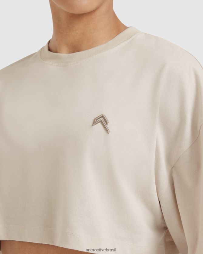 roupas br Oner Active camiseta leve clássica e descontraída areia lavada 8488X2419
