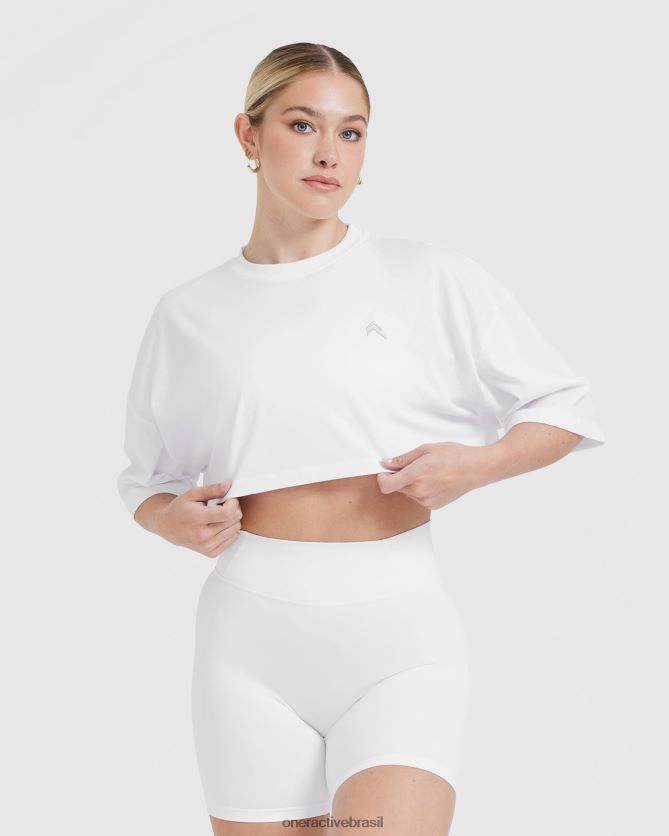 roupas br Oner Active camiseta leve clássica e descontraída branco 8488X2412