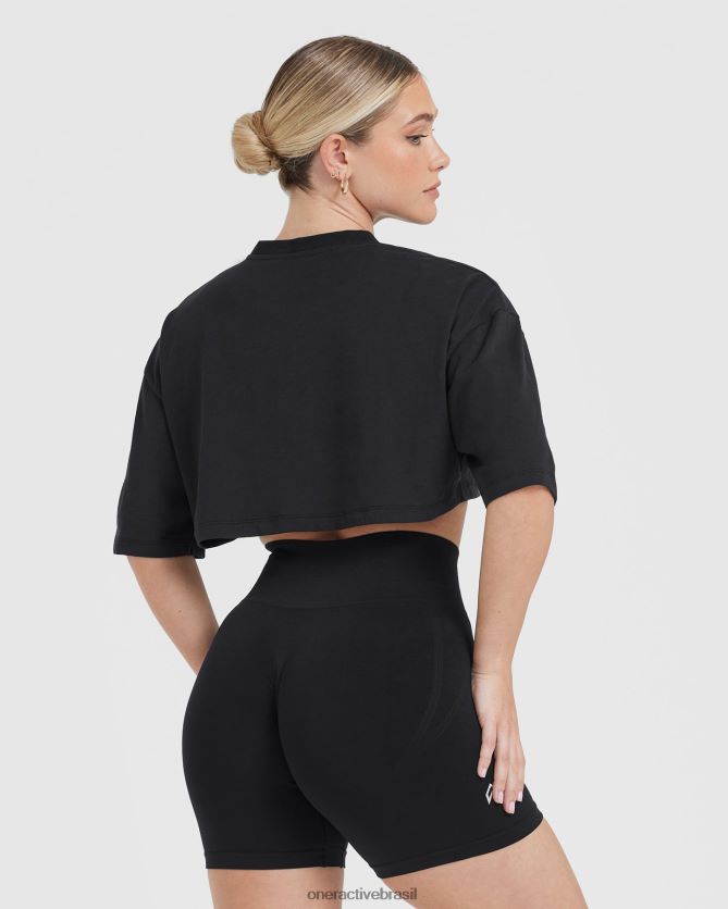 roupas br Oner Active camiseta leve clássica e descontraída preto 8488X2415