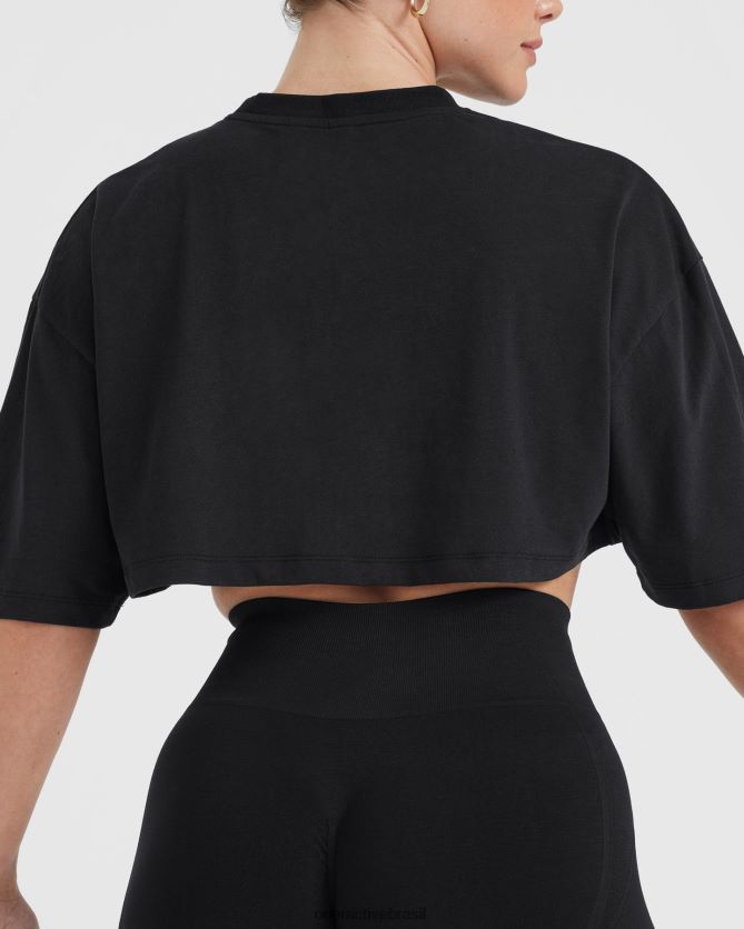 roupas br Oner Active camiseta leve clássica e descontraída preto 8488X2415