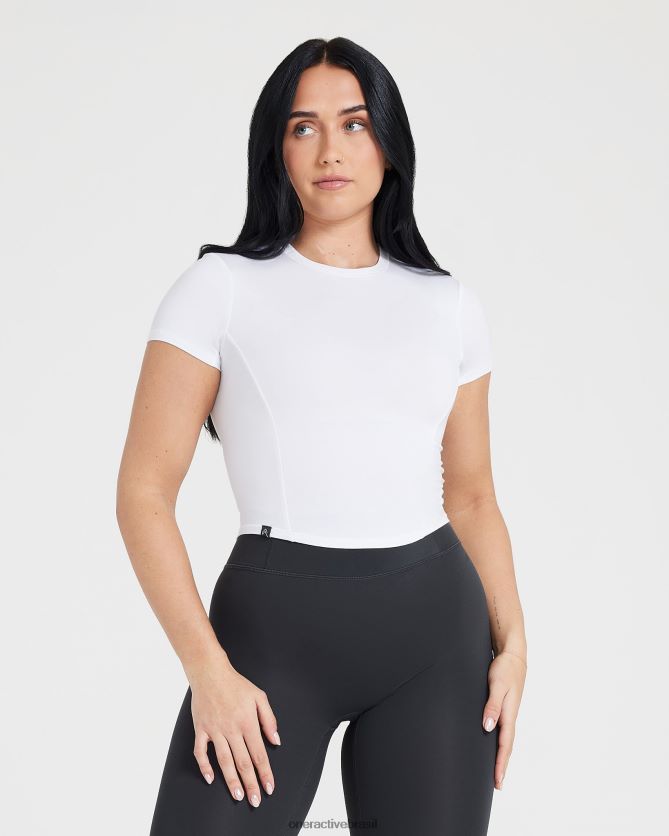 roupas br Oner Active camiseta suave e suave de manga curta branco 8488X2400