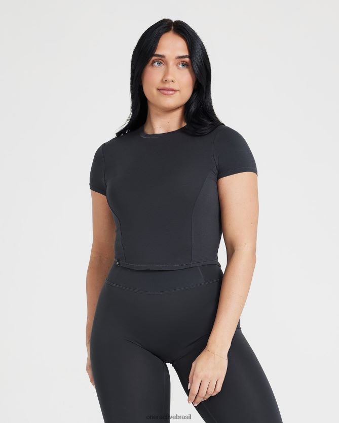 roupas br Oner Active camiseta suave e suave de manga curta carvão 8488X2404
