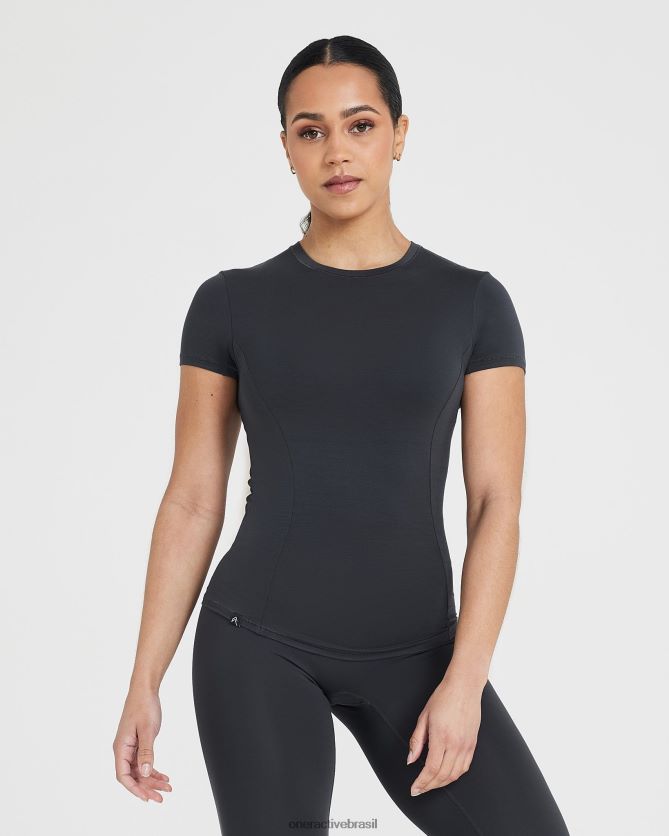 roupas br Oner Active camiseta suave e suave de manga curta carvão 8488X2405