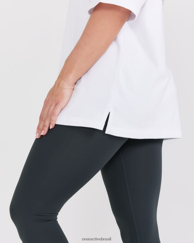 roupas br Oner Active camiseta unissex gráfica oyb branco 8488X2425