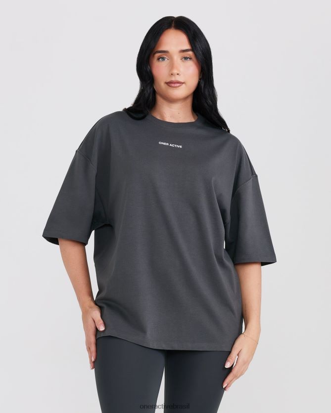 roupas br Oner Active camiseta unissex gráfica oyb carvão 8488X2507