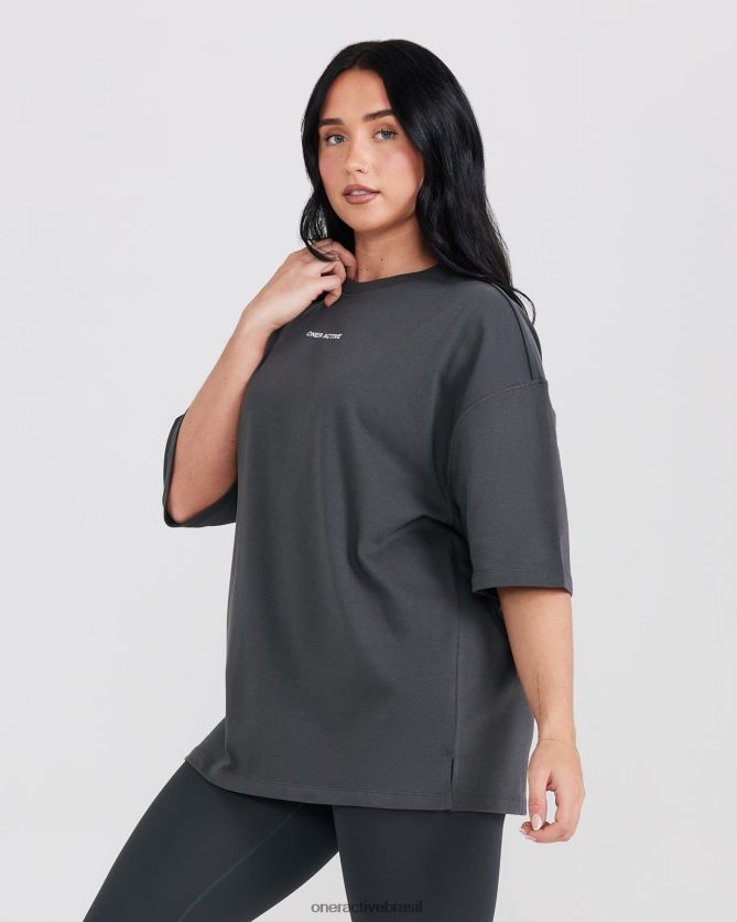 roupas br Oner Active camiseta unissex gráfica oyb carvão 8488X2507