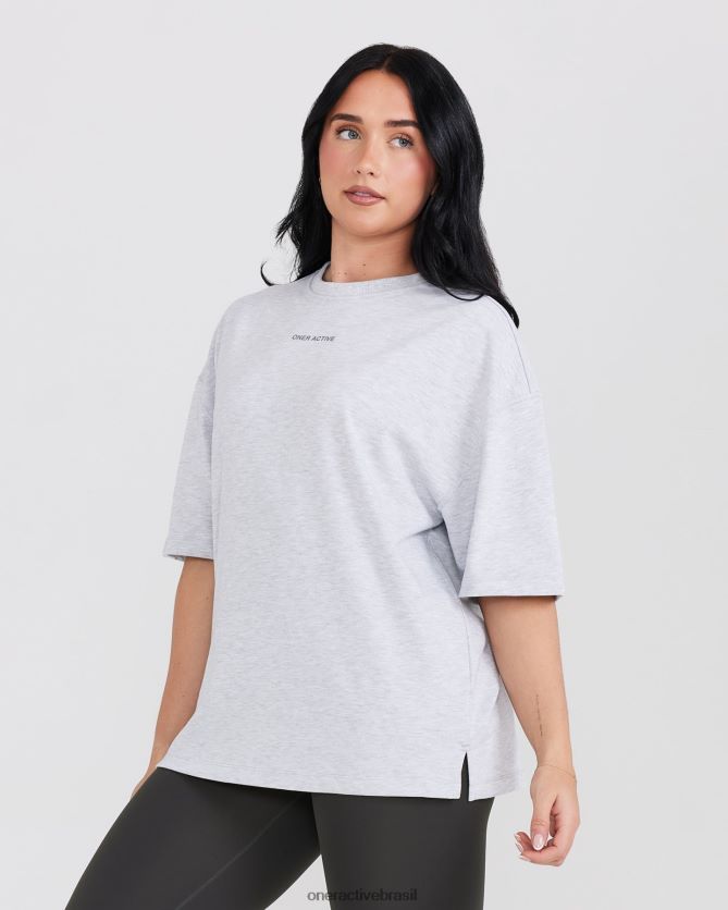 roupas br Oner Active camiseta unissex gráfica oyb marga cinza claro 8488X2424