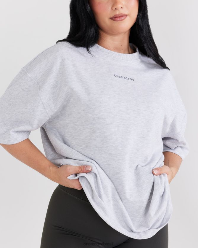 roupas br Oner Active camiseta unissex gráfica oyb marga cinza claro 8488X2424