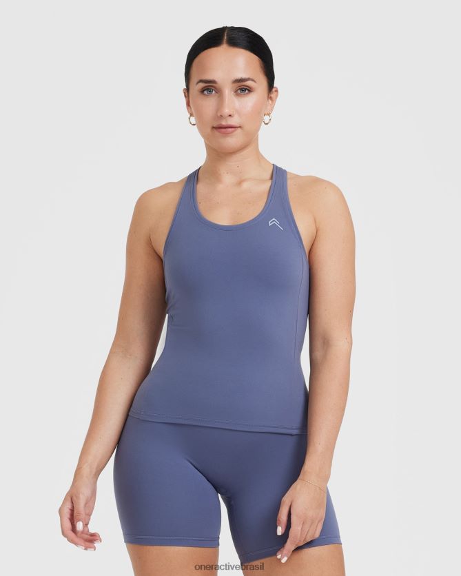 roupas br Oner Active colete atemporal azul ardósia 8488X2421