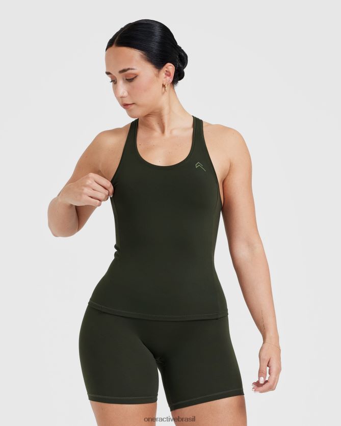 roupas br Oner Active colete atemporal cáqui 8488X2465