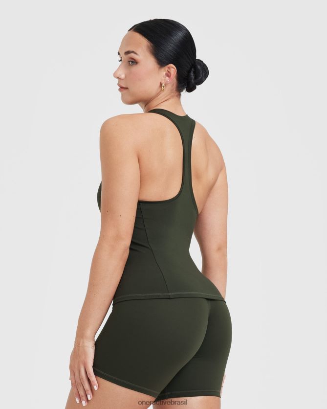 roupas br Oner Active colete atemporal cáqui 8488X2465