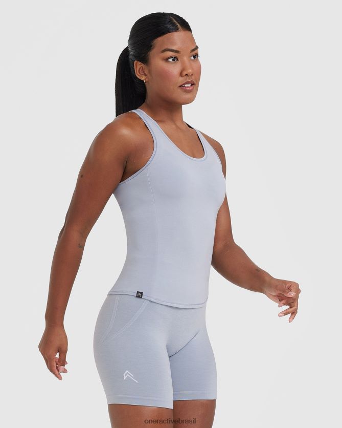 roupas br Oner Active colete macio e suave cinza metálico 8488X2380