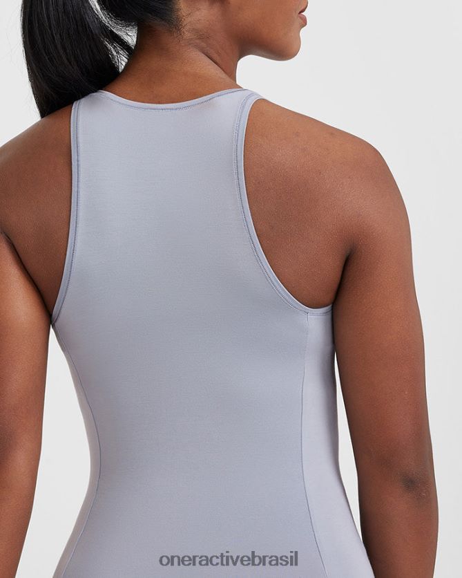 roupas br Oner Active colete macio e suave cinza metálico 8488X2380