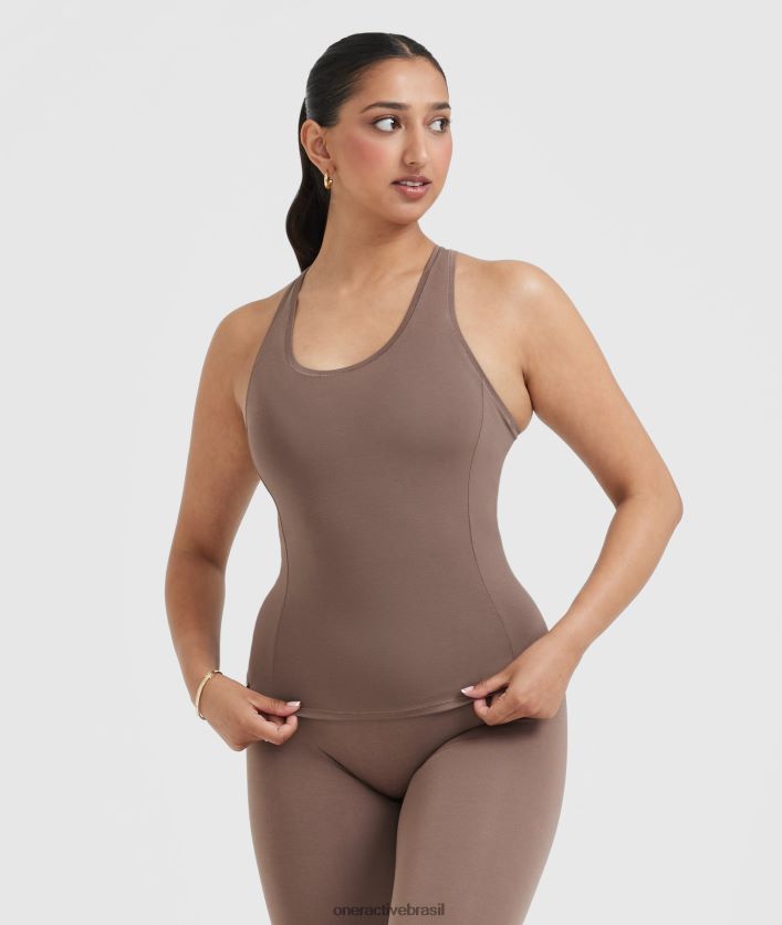 roupas br Oner Active colete macio e suave marrom legal 8488X2382