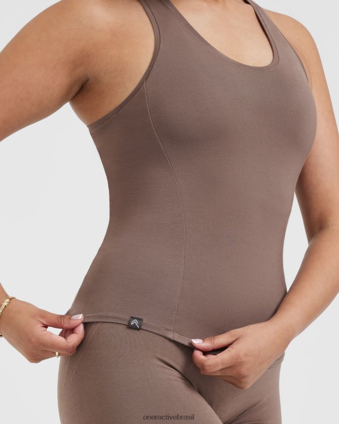 roupas br Oner Active colete macio e suave marrom legal 8488X2382