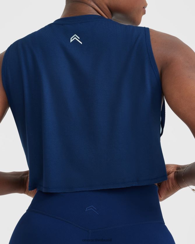roupas br Oner Active vá para o colete muscular azul da meia noite 8488X2372