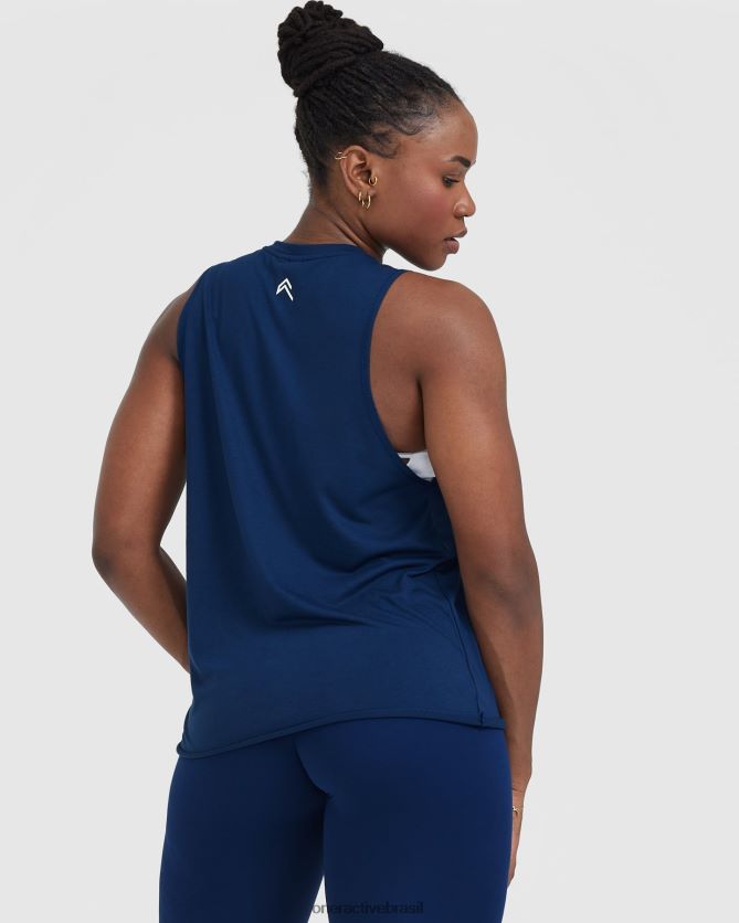 roupas br Oner Active vá para o colete muscular azul da meia noite 8488X2373