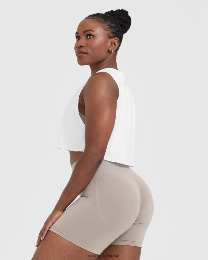 roupas br Oner Active vá para o colete muscular branco 8488X2374