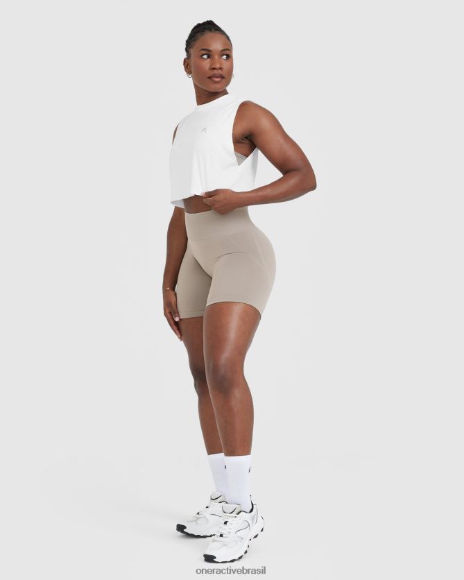 roupas br Oner Active vá para o colete muscular branco 8488X2374