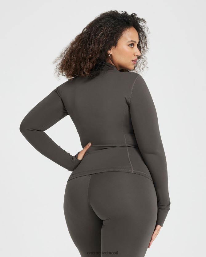 roupas br Oner Active jaqueta atemporal cinza profundo 8488X2623