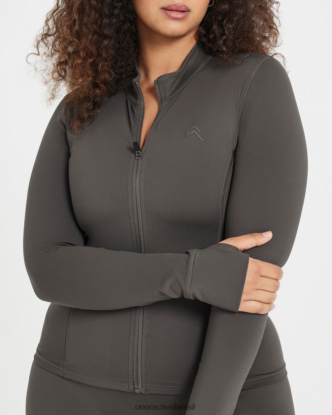 roupas br Oner Active jaqueta atemporal cinza profundo 8488X2623