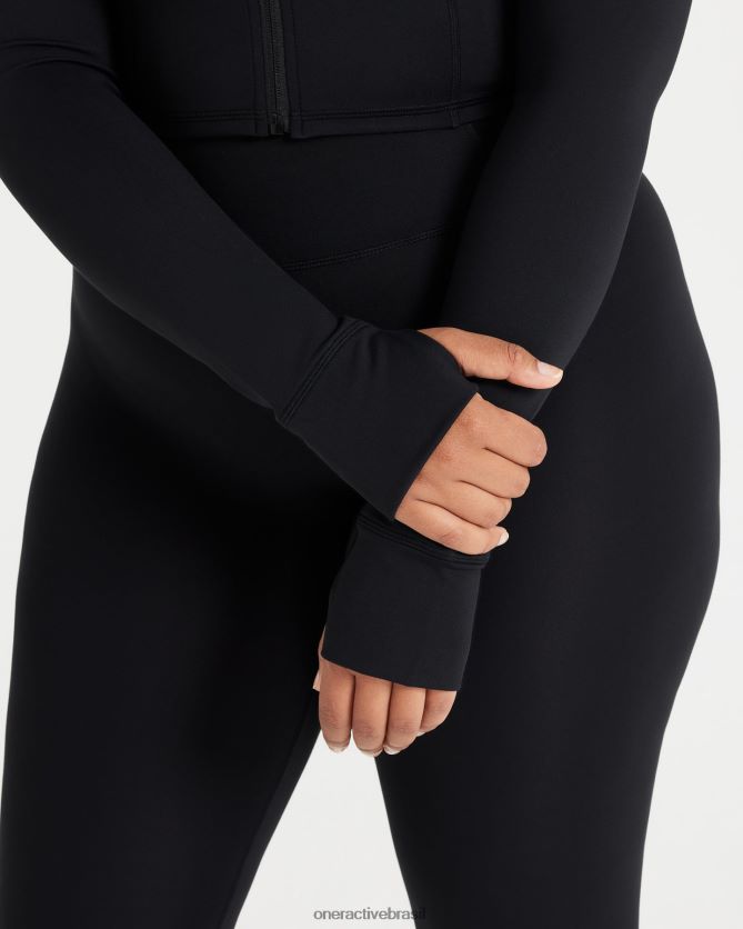roupas br Oner Active jaqueta cropped atemporal preto 8488X2595