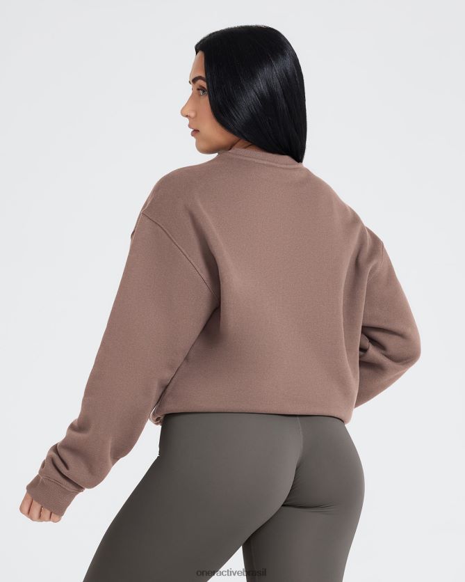 roupas br Oner Active moletom grande o dia todo marrom legal 8488X2604