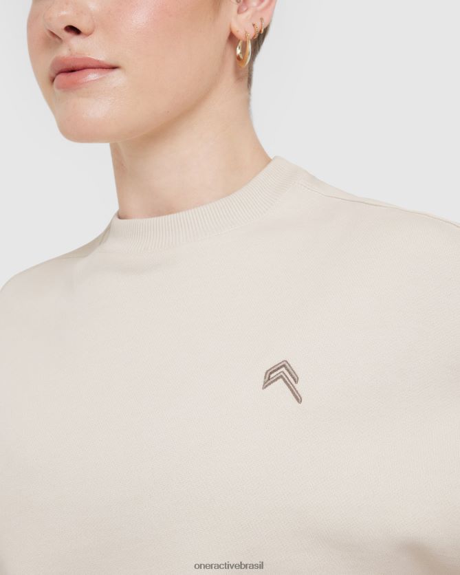 roupas br Oner Active moletom superdimensionado leve o dia todo areia 8488X2572