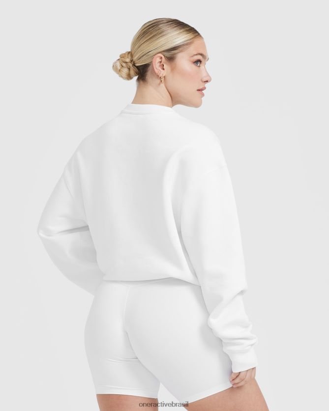 roupas br Oner Active moletom superdimensionado leve o dia todo branco 8488X2569