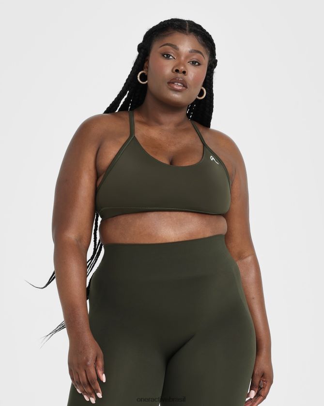 roupas br Oner Active sutiã esportivo diário 1 cáqui 8488X2127