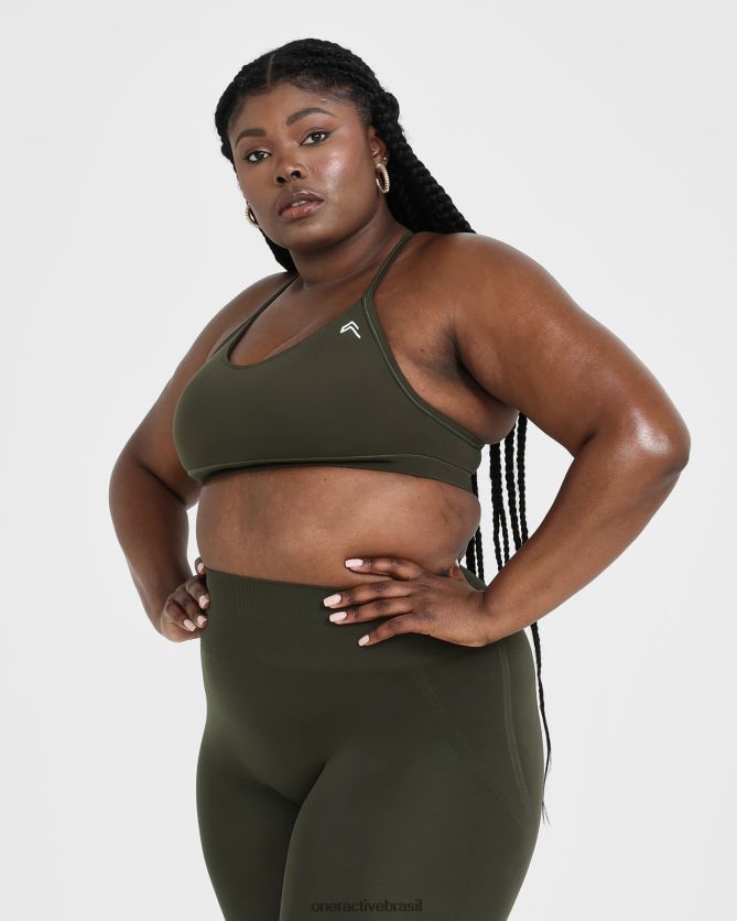roupas br Oner Active sutiã esportivo diário 1 cáqui 8488X2127