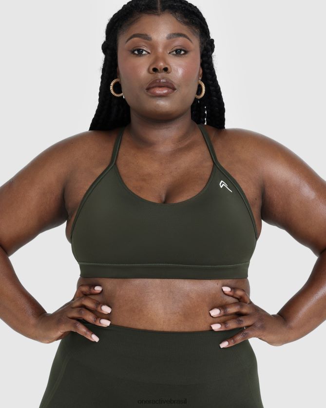 roupas br Oner Active sutiã esportivo diário 1 cáqui 8488X2127